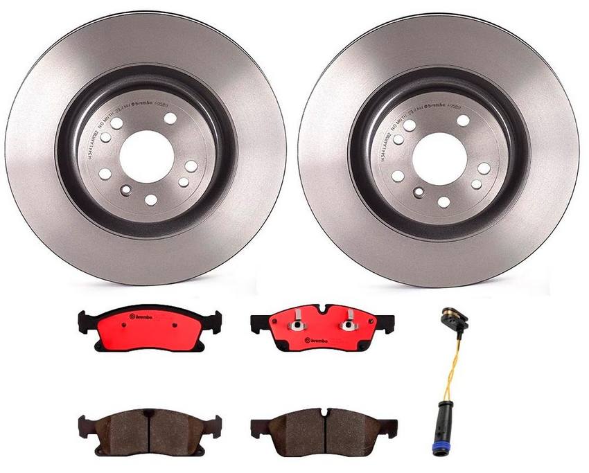 Mercedes Brakes Kit - Brembo Pads and Rotors Front (350mm) (Ceramic) 1664211400 - Brembo 1535707KIT